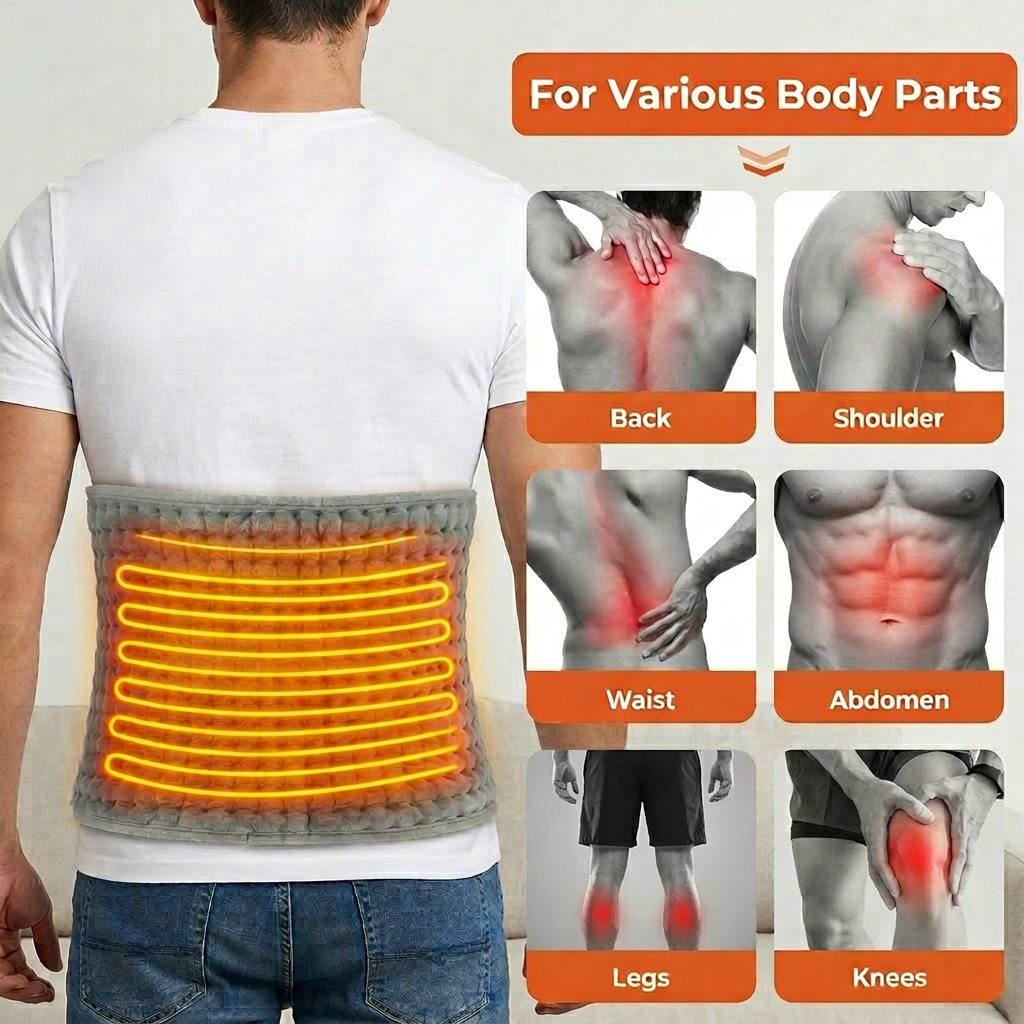 HeatMat — Electric Heating Pad for Back & Waist (US & Canada Plug)