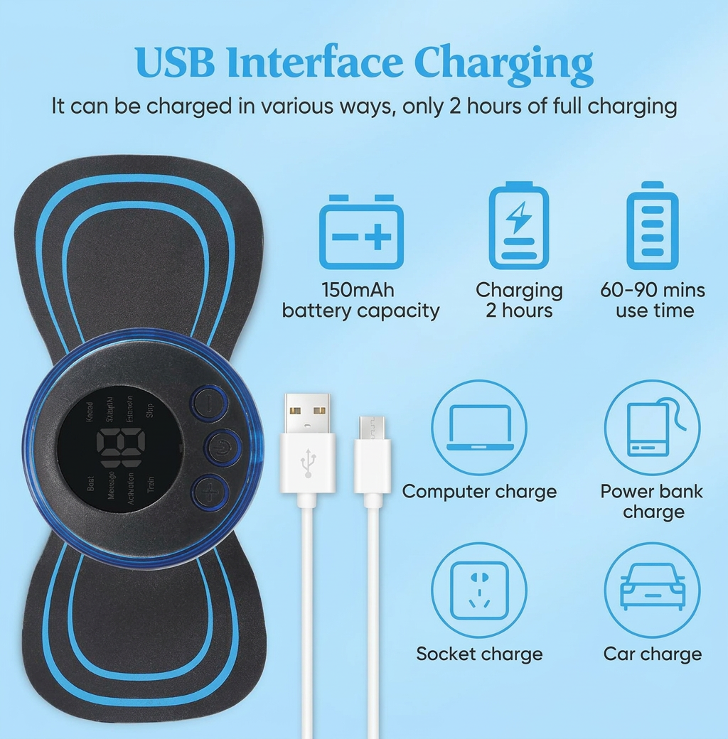 NeckPulse — EMS Electric Neck Massager (Mini Device)
