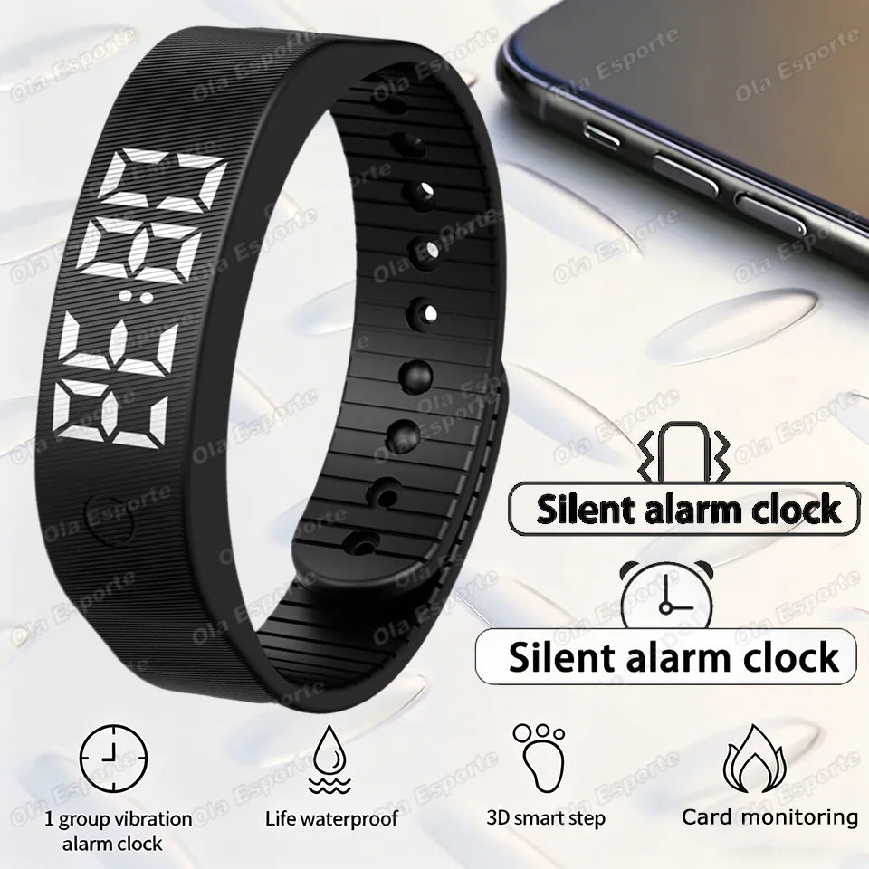 Rinoza SilentWake™ - Vibrating Alarm Wristband for Peaceful Mornings