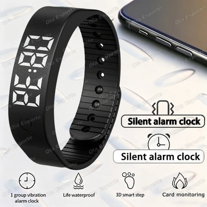 Rinoza SilentWake™ - Vibrating Alarm Wristband for Peaceful Mornings