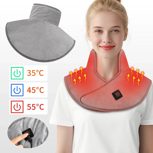 SitEase NeckHeatWrap — Electric Heating Shoulder & Neck Pad (3 Heat Levels)