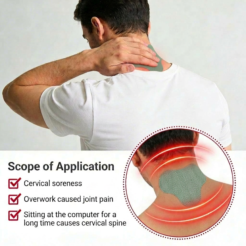 NeckRelief Patch — Self‑Heating Neck & Shoulder Patches (12 pcs)