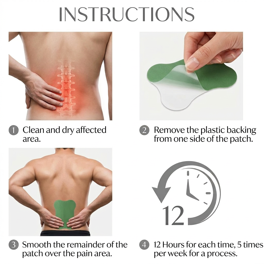 HeatPatch — Back Pain Herbal Patch (12 pcs)