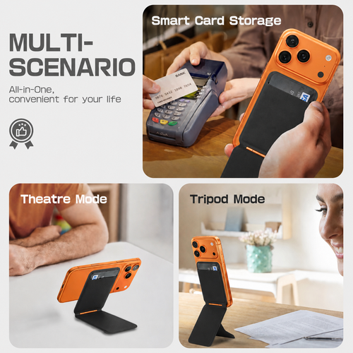 MagStand™ — Magnetic Phone Wallet & Stand